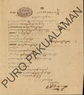 Surat bukti nikah antara Raden Ajeng Munawirah dengan Raden Mas Darma Suganda oleh Parentah Hukum...