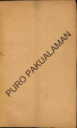 Surat kepada Nagari Pakualaman dari Kadistrikan Adikarto tanggal April 1901 tentang Gugatnya Ngab...