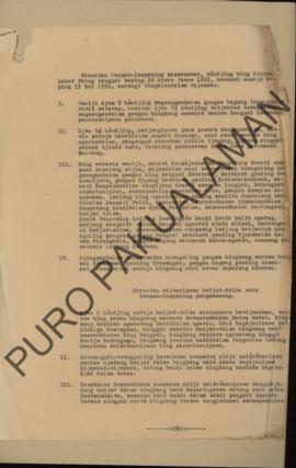 Susunan/langkah-langkah acara Pasamoewan (sarasehan) pada ahad paing tanggal 13 Mei 1934
