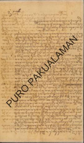Kabuapten Adikarta kepasa Pemerintah Pakualaman. Surat tanggal 2 Januari 1902 sampai dengan 29 Me...