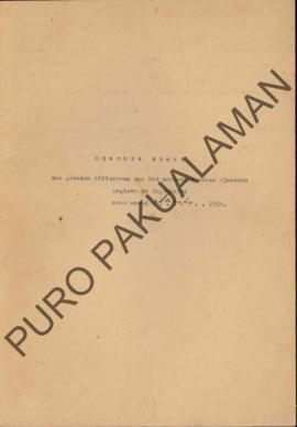 Daftar pasukan dari bekas petugas dibawah pasukan legiun Pakualamn selama tahun 1930.
