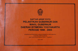 Daftar Arsip Foto  Pelantikan Gubernur dan Wakil Gubernur Provinsi DIY Periode Tahun 1998 - 2003