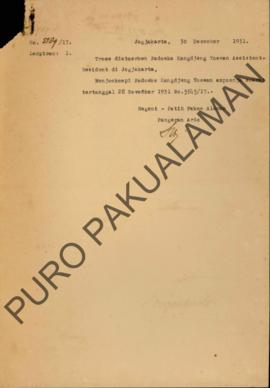 Surat-surat mengenai laporan garam tahun 1931 di Onderdistrict Pakualaman
