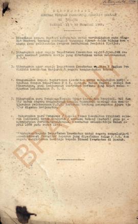 Rekomendasi seminar program pembasmian penyakit cacar di Tjiloto 1968