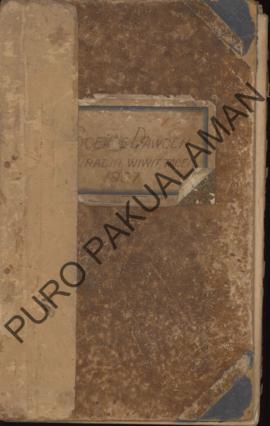 Buku kumpulan Dawoeh dari Gubernur Yogyakarta kepada Pakualaman pada tahun 1937.