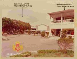 Posisi Gedung Unit I (kiri) yang telah diresmikan oleh Sri Sultan Hamengku Buwono IX  pada hari J...