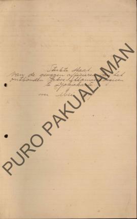Daftar pasukan dari bekas petugas di bawah pasukan legiun pakualaman Yogyakarta pada bulan Mei-Ju...
