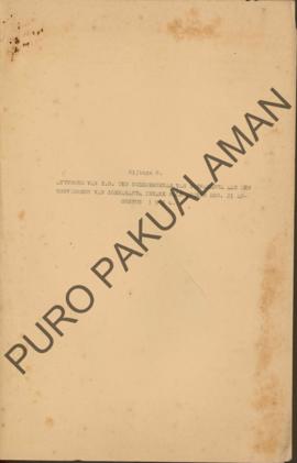 Lampiran C yang berisi tentang balasan dari Z.H. Den Soesohaenan dari Surakarta kepada Gubernur v...