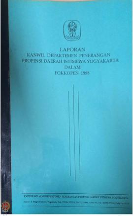 Laporan Kantor Wilayah Departemen Penerangan Provinsi Daerah Istimewa Yogyakarta dalam Forum Komu...