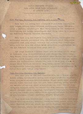 Amanat Inspektur Upacara Paku Alam VIII pada Apel Besar Garn Yogyakarta, tanggal 17 Agustus 1964.