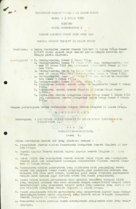 Peraturan Pemerintah Dati II Kulonprogo No. 5/1975 tentang Pajak Pembangunan I tahun 1975/1976/1977
