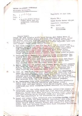 Surat dari Kepala Kantor Departemen Penerangan Kotamadya Yogyakarta kepada Kepala Kantor Wilayah ...