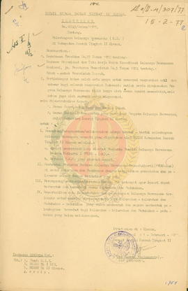 Instruksi Bupati Sleman No. 0243/Insbup/1977 tentang Perkembangan KB di Kabupaten Sleman