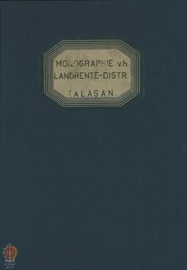 Monographie Landrente (Pajak Bumi) Distrik Kalasan