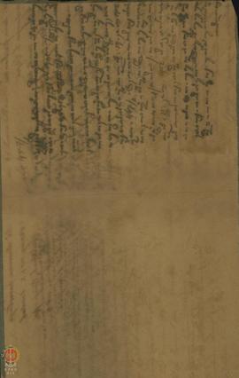 Surat dari Kanjeng Raden Adipati Danureja Nagari Ngayogyakarta kepada Kanjeng Tuan Woop Engel Ber...