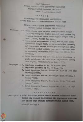 Surat Keputusan Kepala Kantor Wilayah Departemen Penerangan Daerah Istimewa Yogyakarta Nomor : 16...