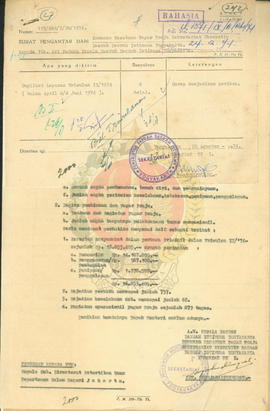 Laporan Triwulan II bulan April-Juni 1974 Bidang Keamanan dan Ketertiban Umum di DIY
