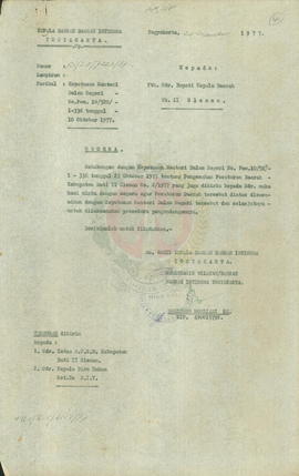 Pengesahan Peraturan Daerah Kabupaten Dati II Sleman No. 2/ 1977 tentang Penjualan Kendaraan Pero...