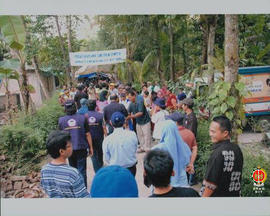 Rombongan Gubernur Provinsi DIY Sri Sultan HB X dan GKR Hemas tiba Desa Jombokan Bambanglipuro  p...