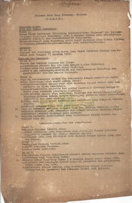 Surat dari panitia PON ke 3 DIY kepada Sri Paduka Pakualam VIII tentang pembentukan yayasan olahr...