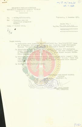 Perubahan nama dan stempel Perguruan Tinggi Pembangunan Nasional (PTPN) menjadi Universitas Pemba...