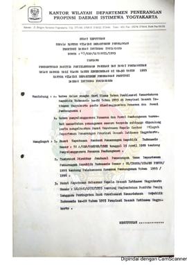 Surat Keputusan Kepala Kantor Wilayah Departemen Penerangan Daerah Istimewa Yogyakarta Nomor : 03...