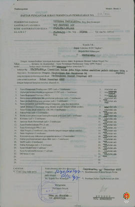 Berkas Laporan Keuangan Proyek Pendidikan dan Penataran P4 Tahun Anggaran 1997/1998
