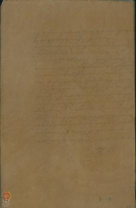 Surat dari Riyo Mangunwilogo berkenaan dengan perintah Tumenggung Suradiningrat dalam urusannya d...