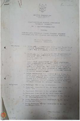 Surat Keputusan Menteri Penerangan Republik Indonesia Nomor : 110/KEP/MENPEN/ 1984 tentang pedoma...