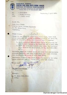 Surat dari Ketua Pengurus Daerah Persatuan Radio Siaran Swasta Nasional Indonesia (PRSSNI) Daerah...