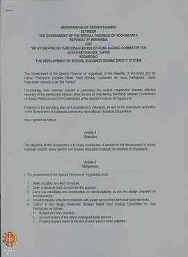 Nota Kesepahaman antara Pemerintah Provinsi Daerah Istimewa Yogyakarta Republik Indonesia dan Kom...