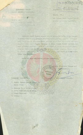 Surat pernyataan bahwa RM. Wardho bisa dikatakan sebagai orang yang abnormal di Kabupaten Kulonprogo