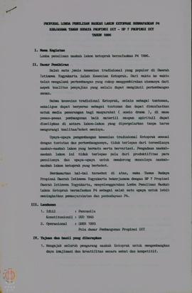 Proposal lomba penulisan naskah lakon ketoprak bernafaskan P-4 kerjasama Taman Budaya Yogyakarta ...
