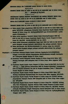    Surat Keputusan No: 012/KPTS/BP-7/VII/1987 tanggal 25 Juli tentang Pengangkatan Petugas Pemba...
