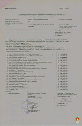 Berkas Laporan Keuangan Proyek Pembinaan dan Pengembangan P4 Tahun Anggaran 1997/1998