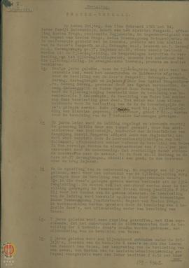 Proses Verbal yang dibuat oleh Kepala Distrik Pengasih pada tanggal 11 Februari 1921 masalah Kese...