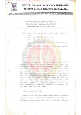 Sambutan Kepala Kantor Wilayah Departemen Penerangan Provinsi Yogyakarta pada Syawalan  Keluarga ...