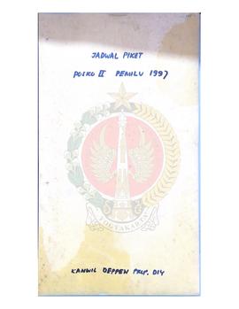Jadwal Piket Posko II Pemilu 1997 dari Kantor Wilayah Departemen Penerangan Provinsi Daerah Istim...
