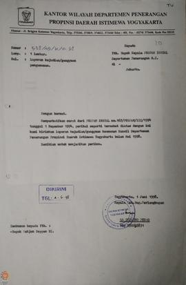 Bendel surat dari Kepala Sub Bagian Perlengkapan Kantor Wilayah Departemen Penerangan Provinsi Da...