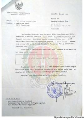 Surat dari Direktur Pembinaan Pers Departemen Penerangan Republik Indoesia kepada Pimpinan Umum  ...