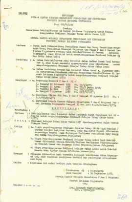 Serie Keputusan Kepala Kanwil Departemen P dan K Propinsi DIY No. 69,70,72,73/F/1977