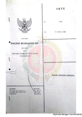 Akte Nomor 16 tanggal 13 April 1994 Yayasan Keluarga Pengelola di Jalan Tamansiswa Nomor 8 yang b...