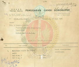 Pengiriman buku Pelita Borobudur Seri B No. 6 dan B. No. 7