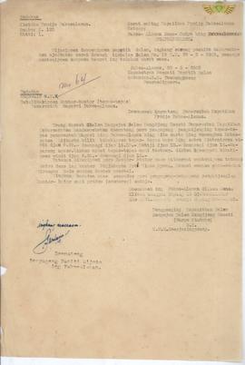 Surat dari Pembesar Kapanitan Dalem Sampeyan Dalem Kangjeng Gusti (KPH. Suryaningprang), kepada P...