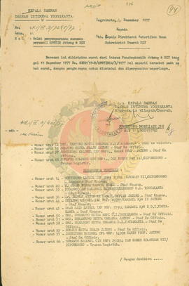 Ralat SK Ketua Operasi Tertib DIY – Jawa Tengah No. SKEP/59-A/OPST/BDA/F/1977 tentang Penyempurna...