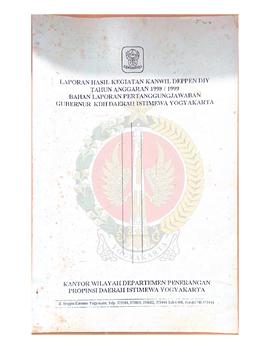 Laporan Hasil Kegiatan Kantor Wilayah Departemen Penerangan Provinsi Daerah Istimewa Yogyakarta, ...