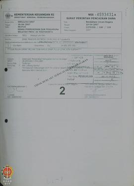 Surat Perintah Pencairan Dana (SP2D) Nomor : 027920G/030/118, tanggal 19-04-2007 Belanja lain-lai...