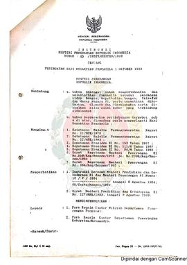 Surat Instruksi Menteri Penerangan Republik Indonesia Nomor : 03/INSTR/MENPEN/ 1993 tentang Perin...
