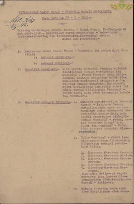 Keputusan Rapat Badan Pekerja KNI Yogyakarta pada tanggal  29 Januari 1946, tentang hubungan anta...