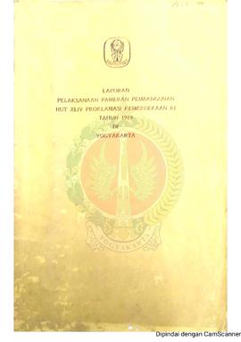 Laporan Pelaksanaan Pameran Pembangunan HUT XLIV Proklamasi Kemerdekaan Republik Indonesia tahun ...